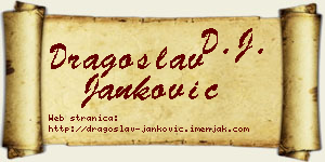 Dragoslav Janković vizit kartica